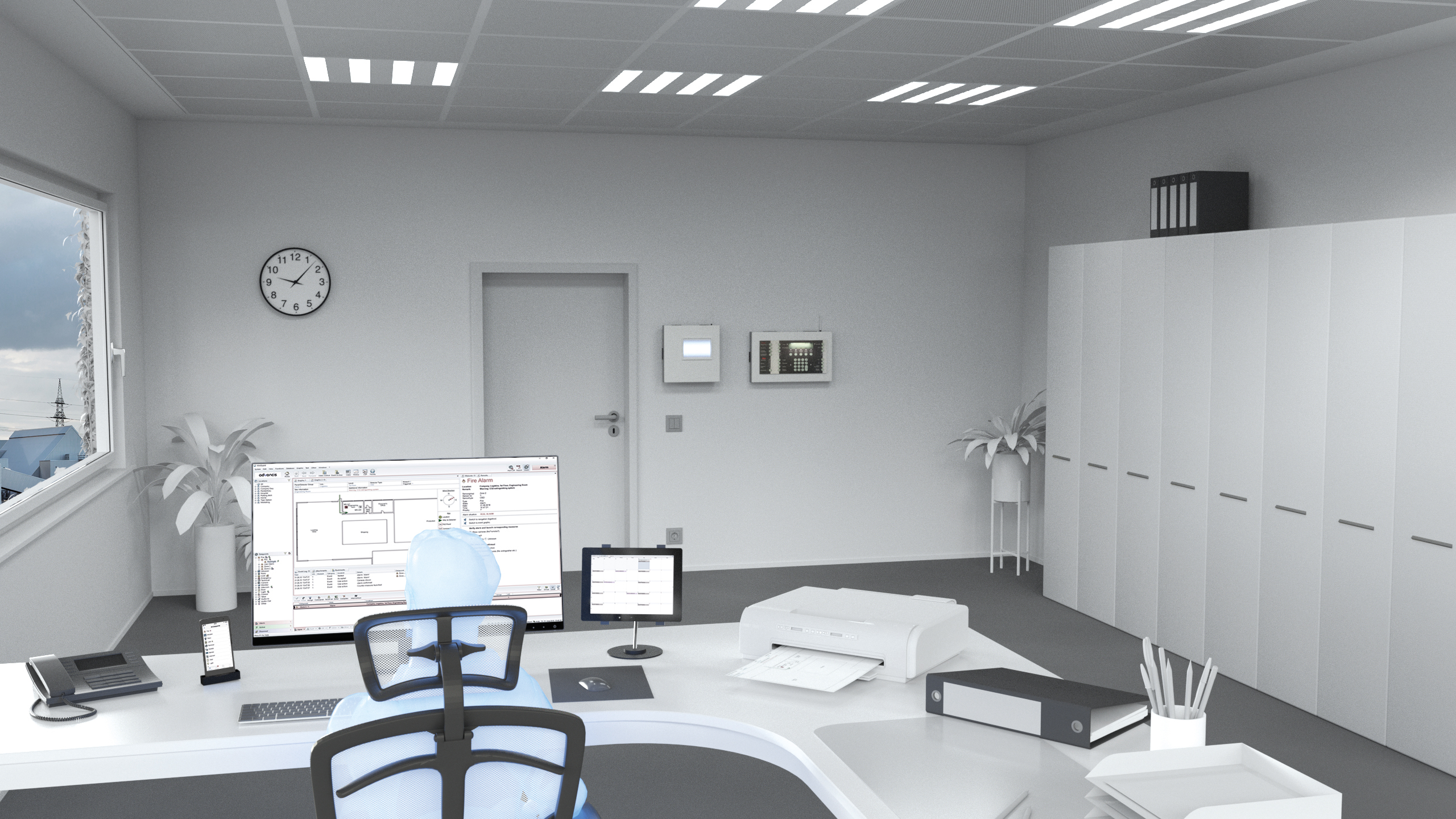 WinGuard Express: small standalone installation with a single operator workstation.